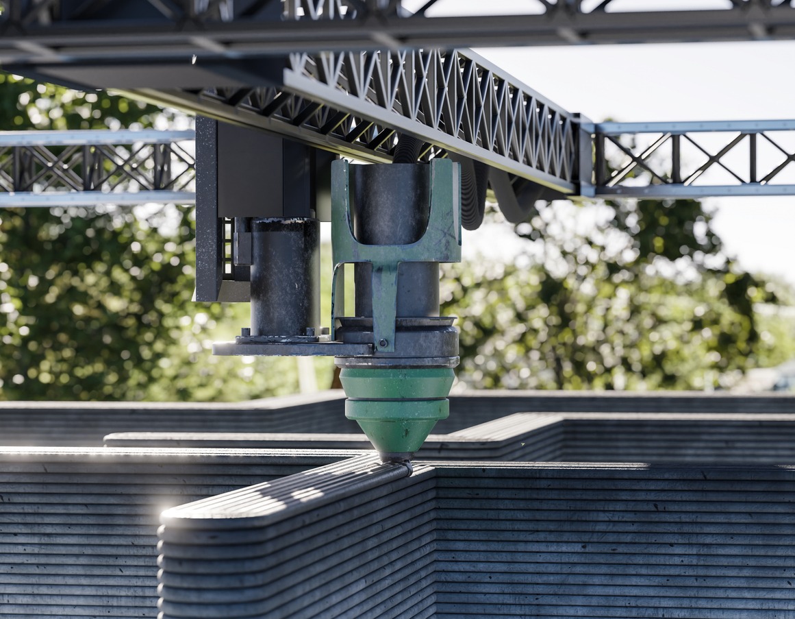 New technology for house building using a modern CNC machine