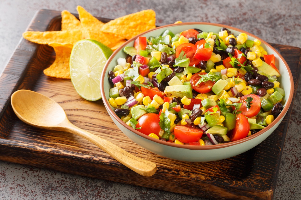homemade Texas caviar in a bowl