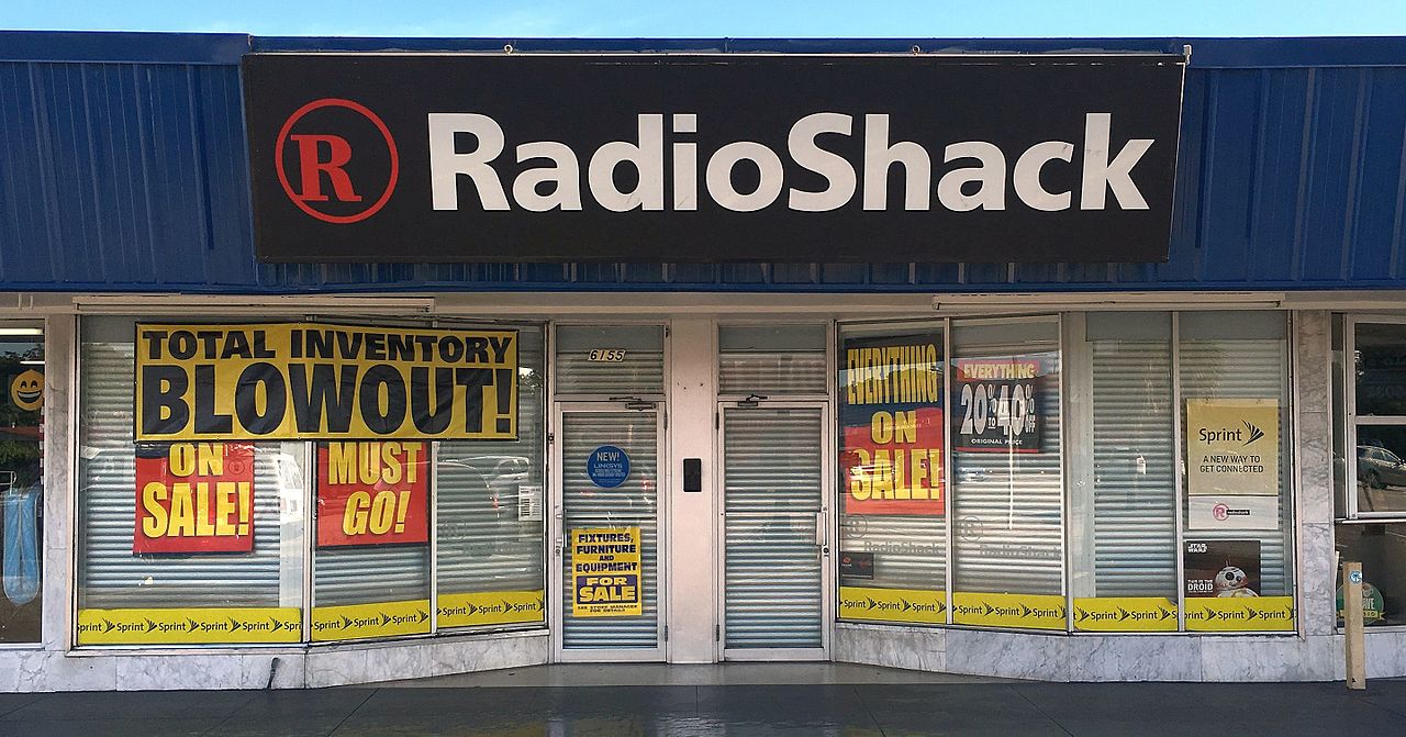 The effects of a liquidation sale at this typical RadioShack outlet in Miami