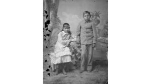 Two Lipan Apache children